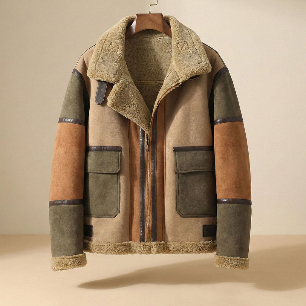 Salvatore Campera de Cuero Forrada de Borrego