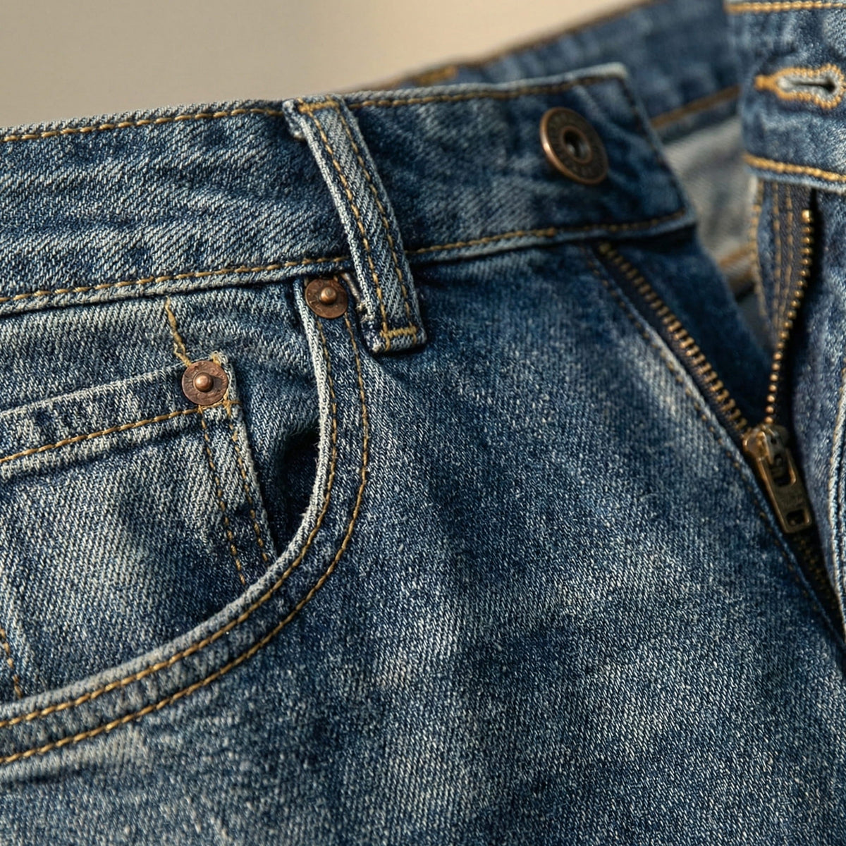 Matteo Jeans de Denim Forrados de Polar