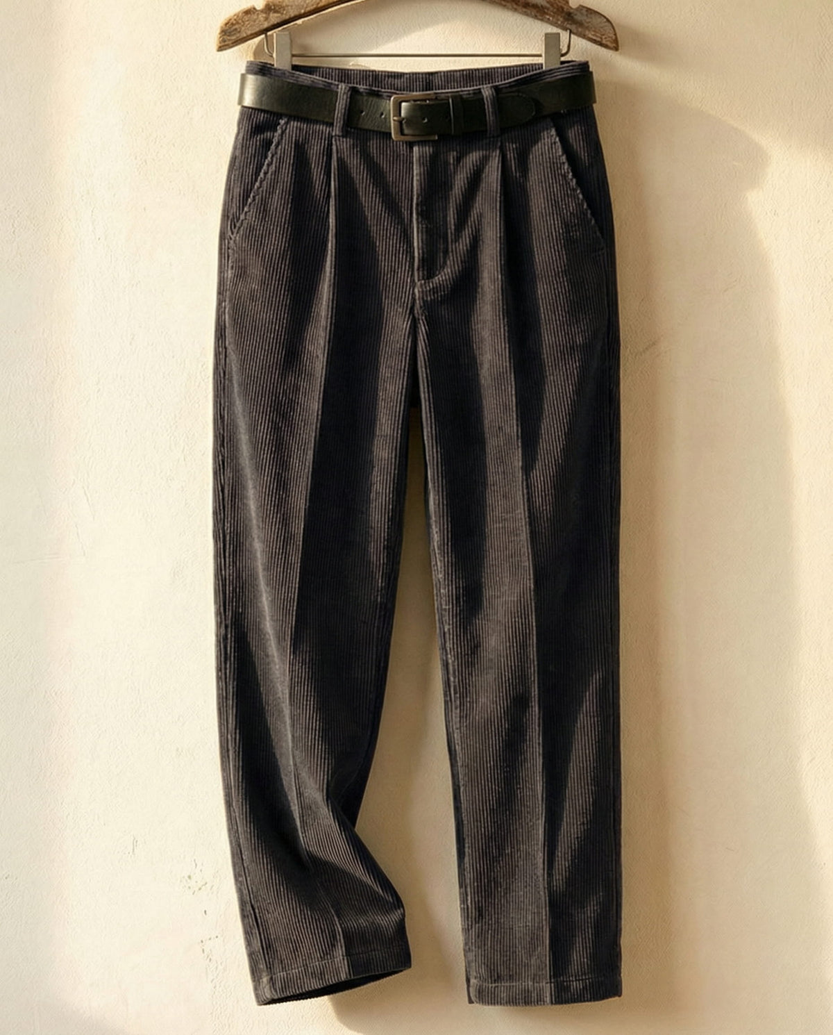 Lorenzo Pantalones de Pana de Algodón Premium