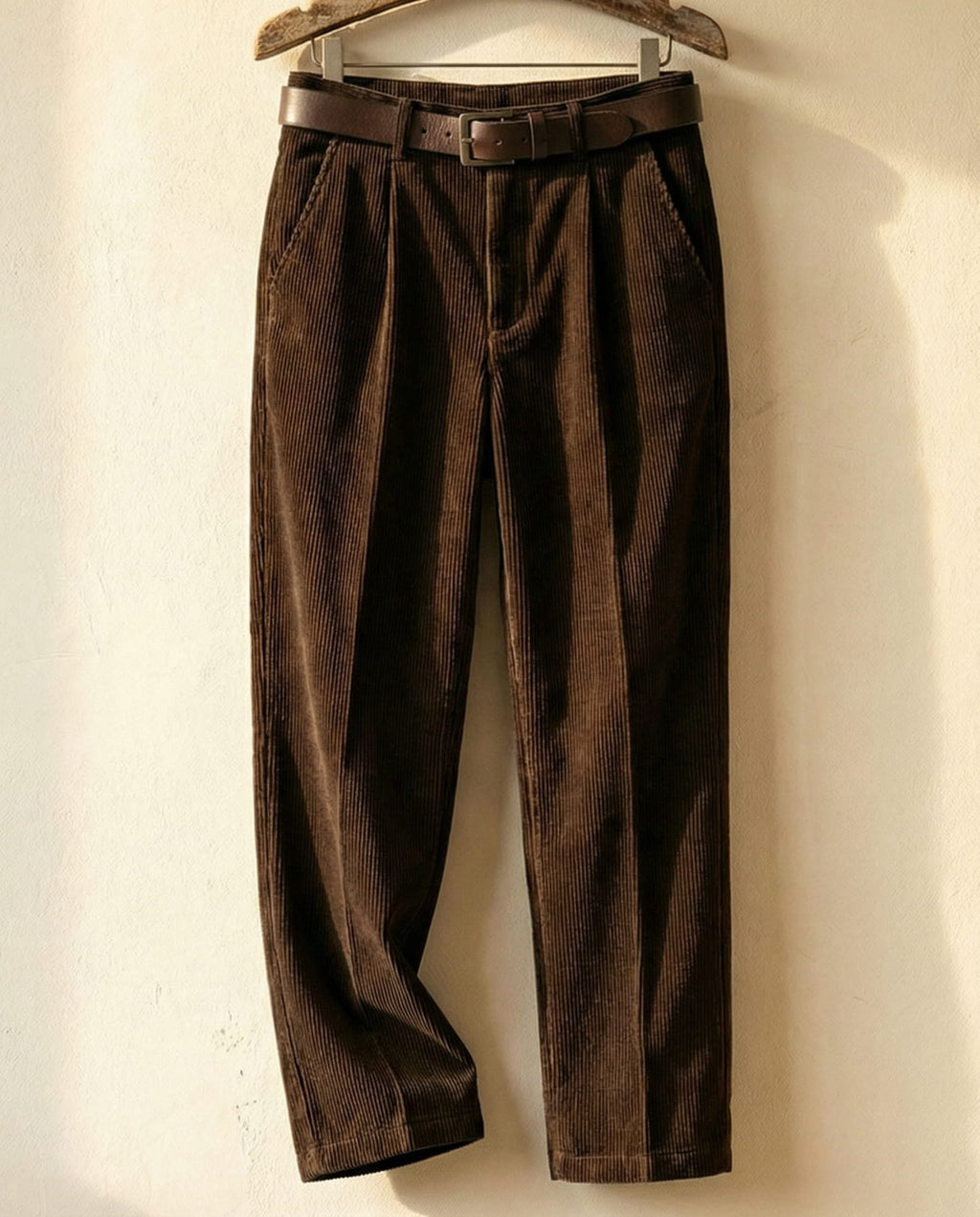 Lorenzo Pantalones de Pana de Algodón Premium