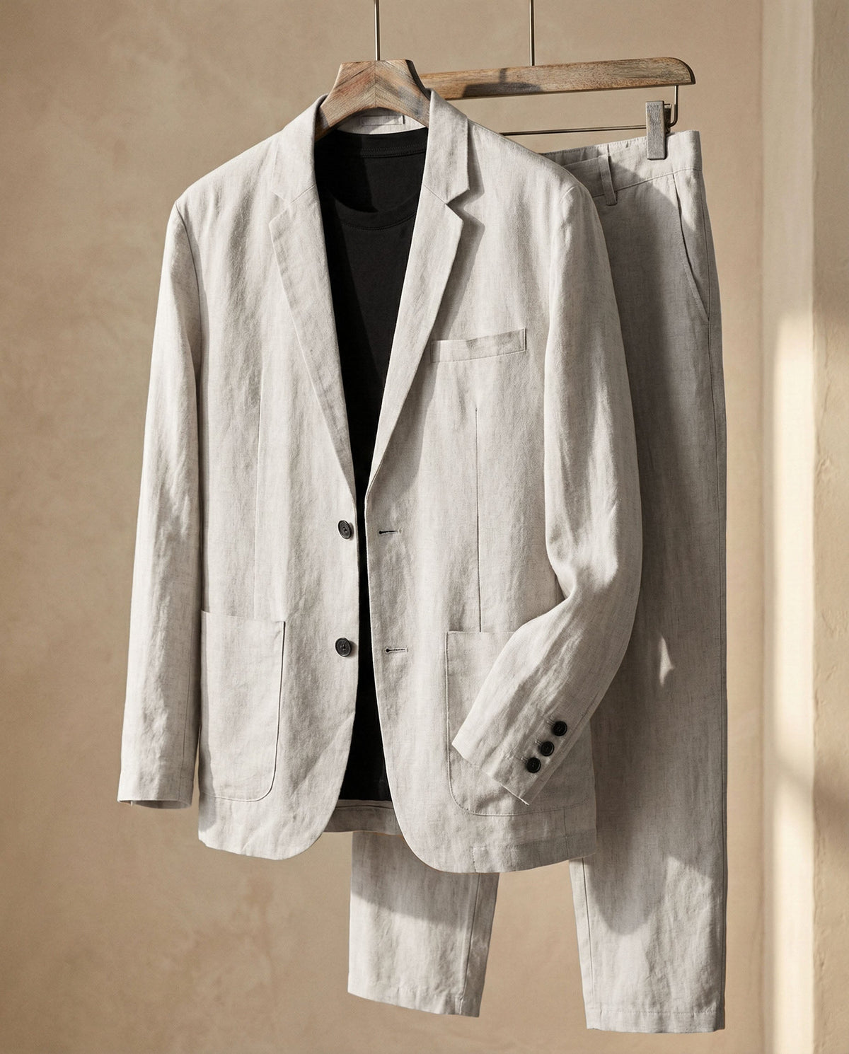 Lorenzo Traje Mezcla de Lino