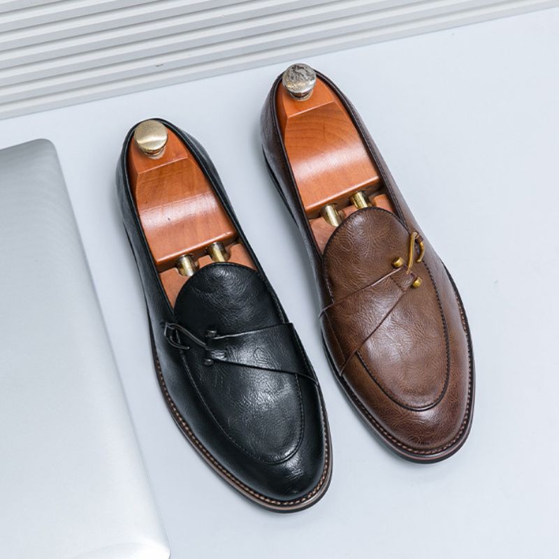 Xavier Mocasines de Cuero con Hebilla Bit