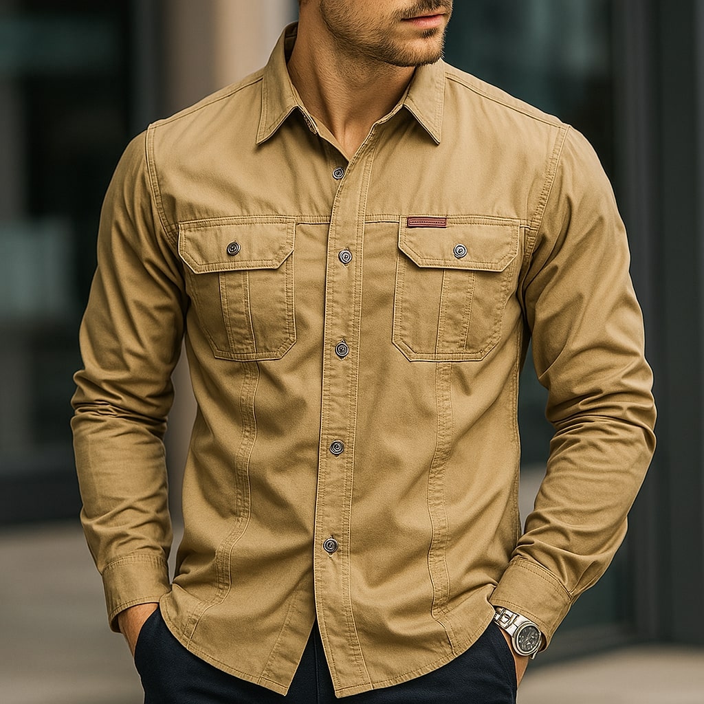 Daren Camisa de Trabajo de Algodón