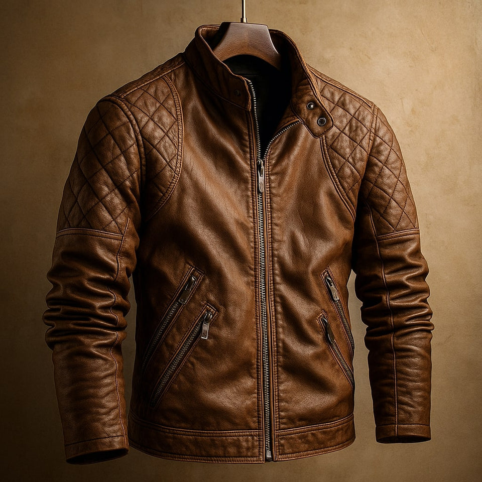 Dario Campera de Cuero Biker