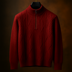 Dario Sweater Texturizado de Medio Cierre