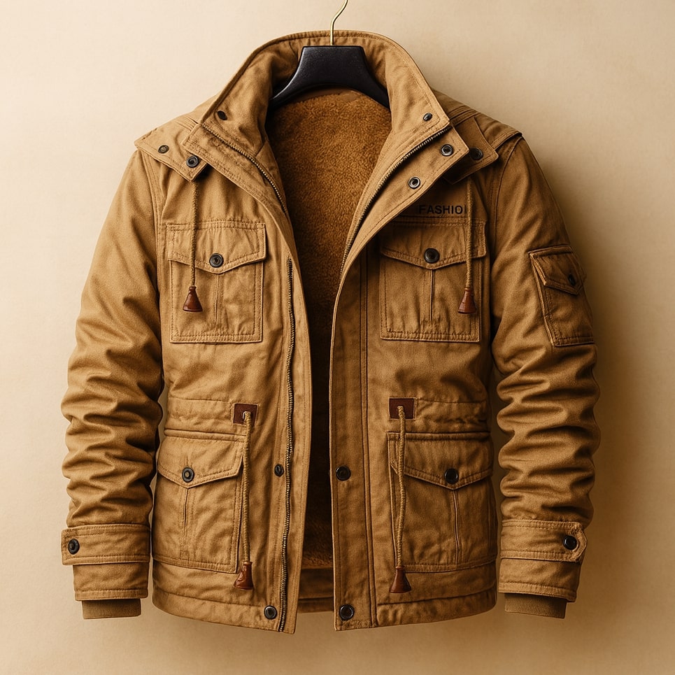 Dario Campera Utilitaria de Algodón Forrada