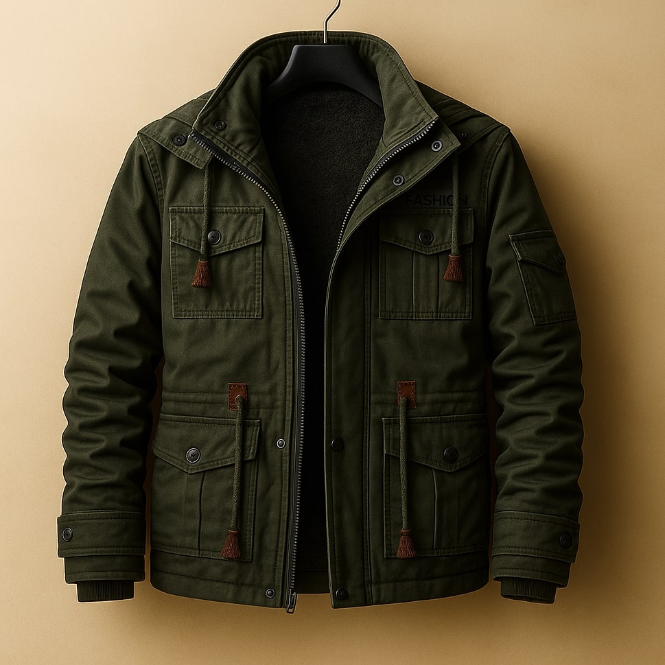 Dario Campera Utilitaria de Algodón Forrada
