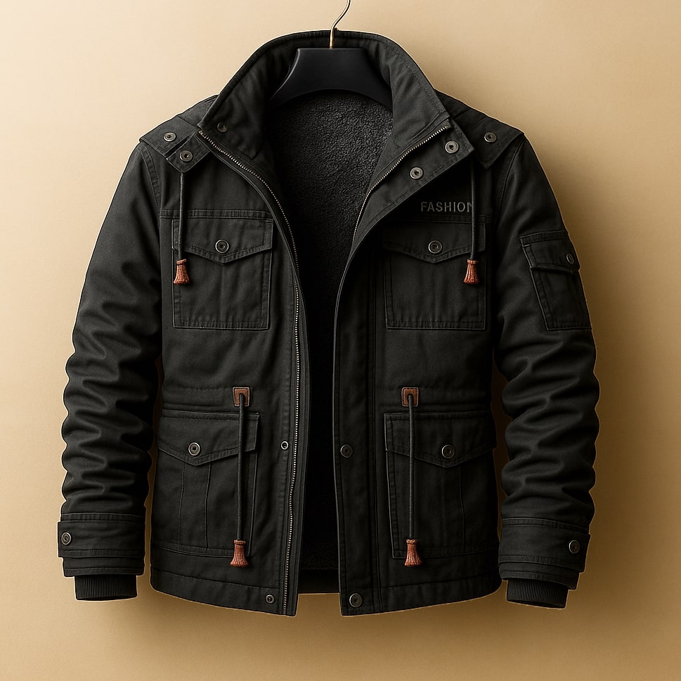 Dario Campera Utilitaria de Algodón Forrada