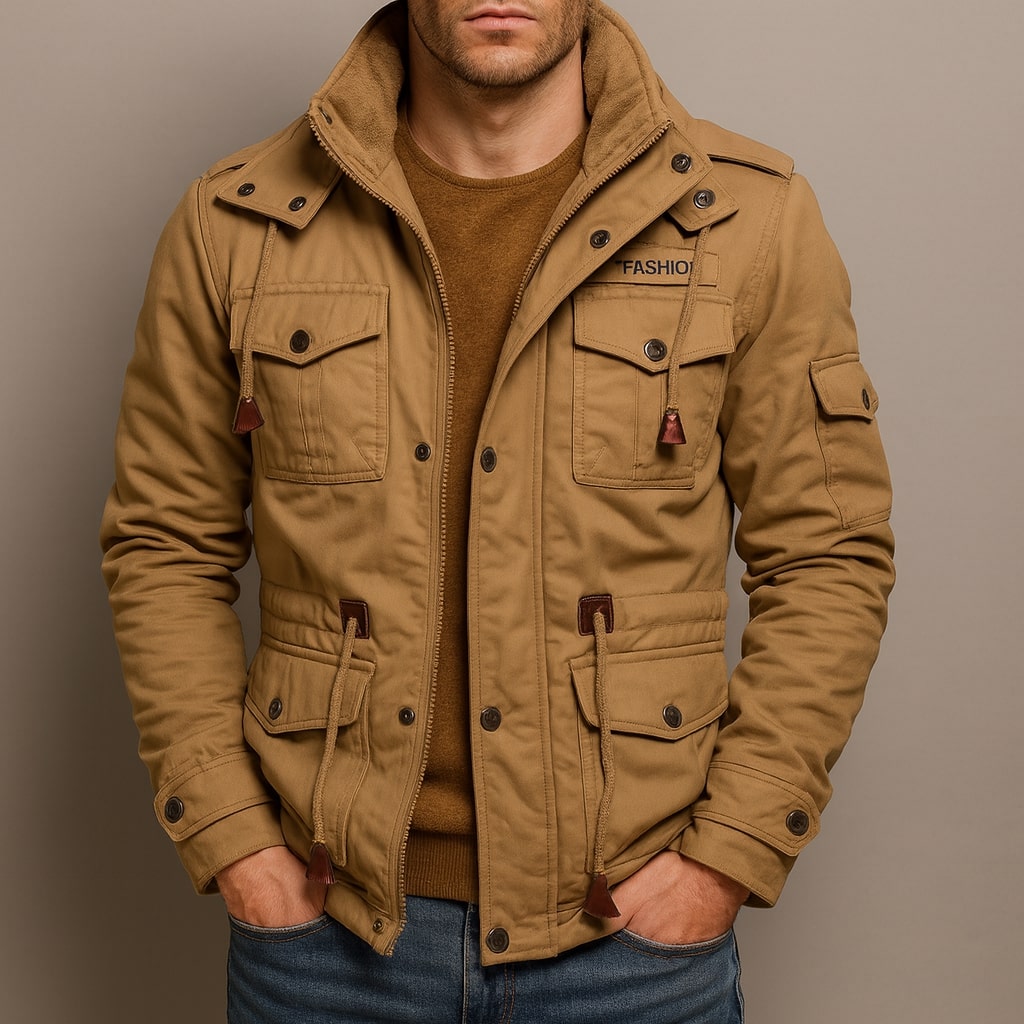 Dario Campera Utilitaria de Algodón Forrada