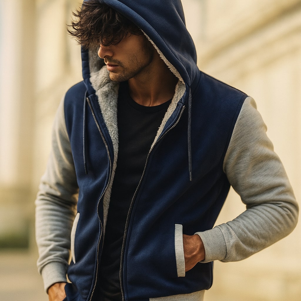 Marco Campera con Capucha Forrada de Borrego