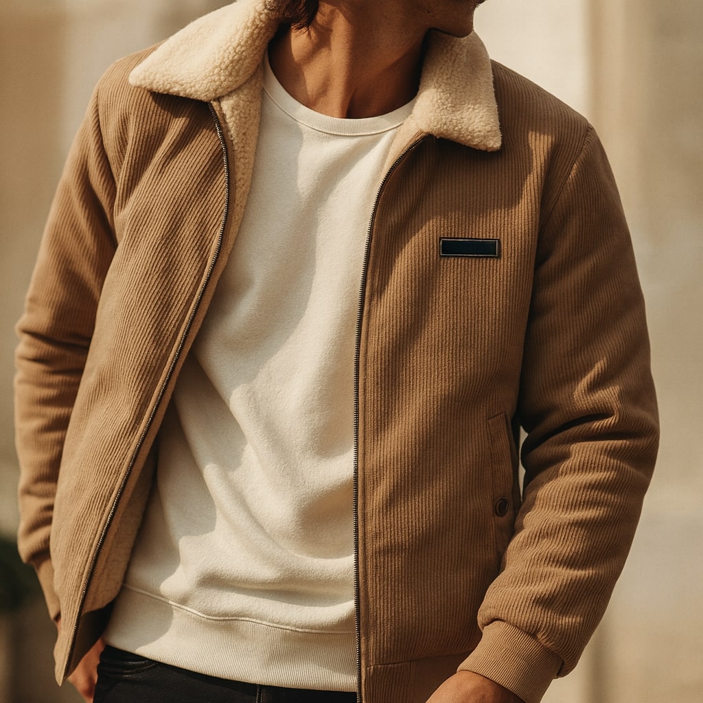 Lorenzo Campera de Pana con Borrego
