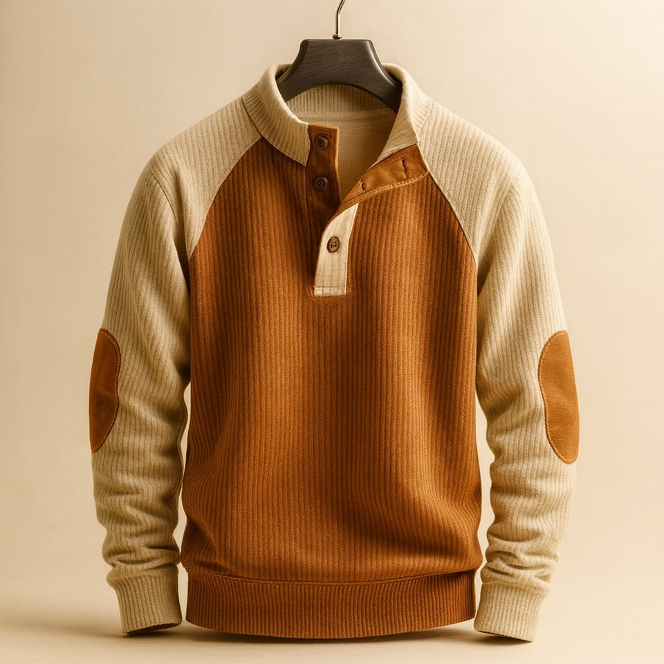 Ettore Sweater Henley Texturizado