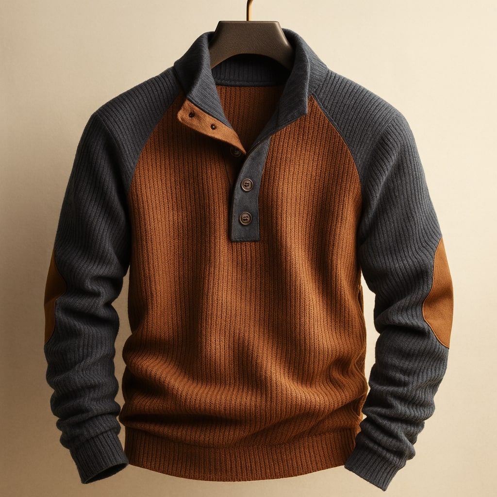 Ettore Sweater Henley Texturizado