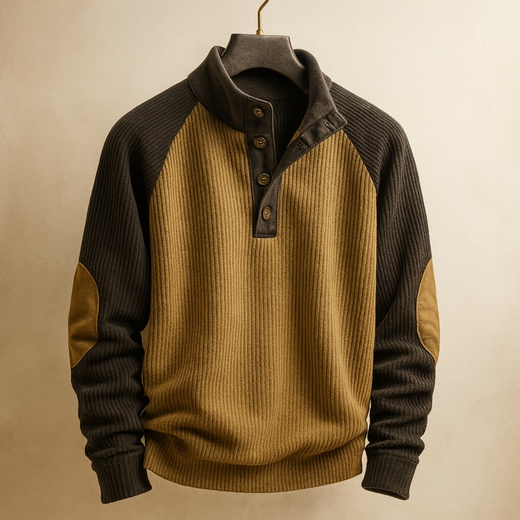 Ettore Sweater Henley Texturizado