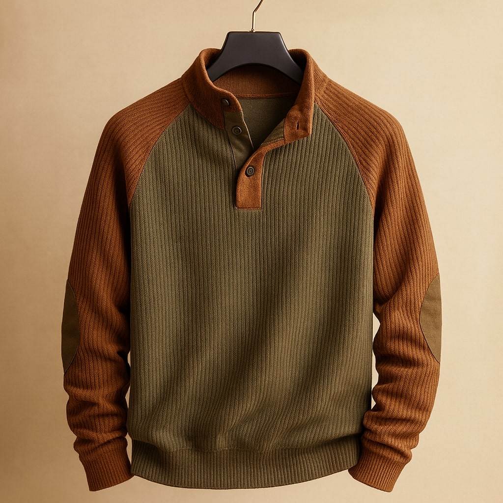 Ettore Sweater Henley Texturizado