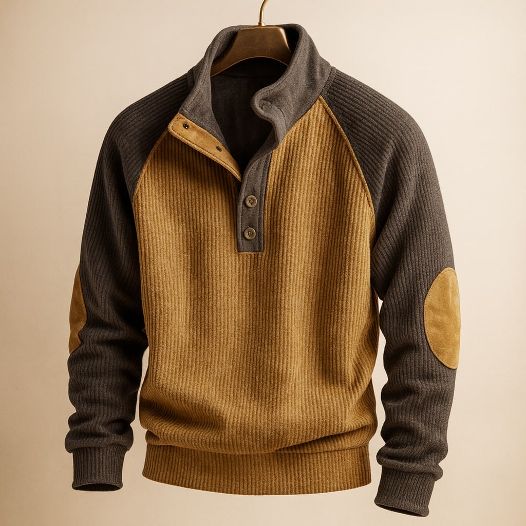 Ettore Sweater Henley Texturizado