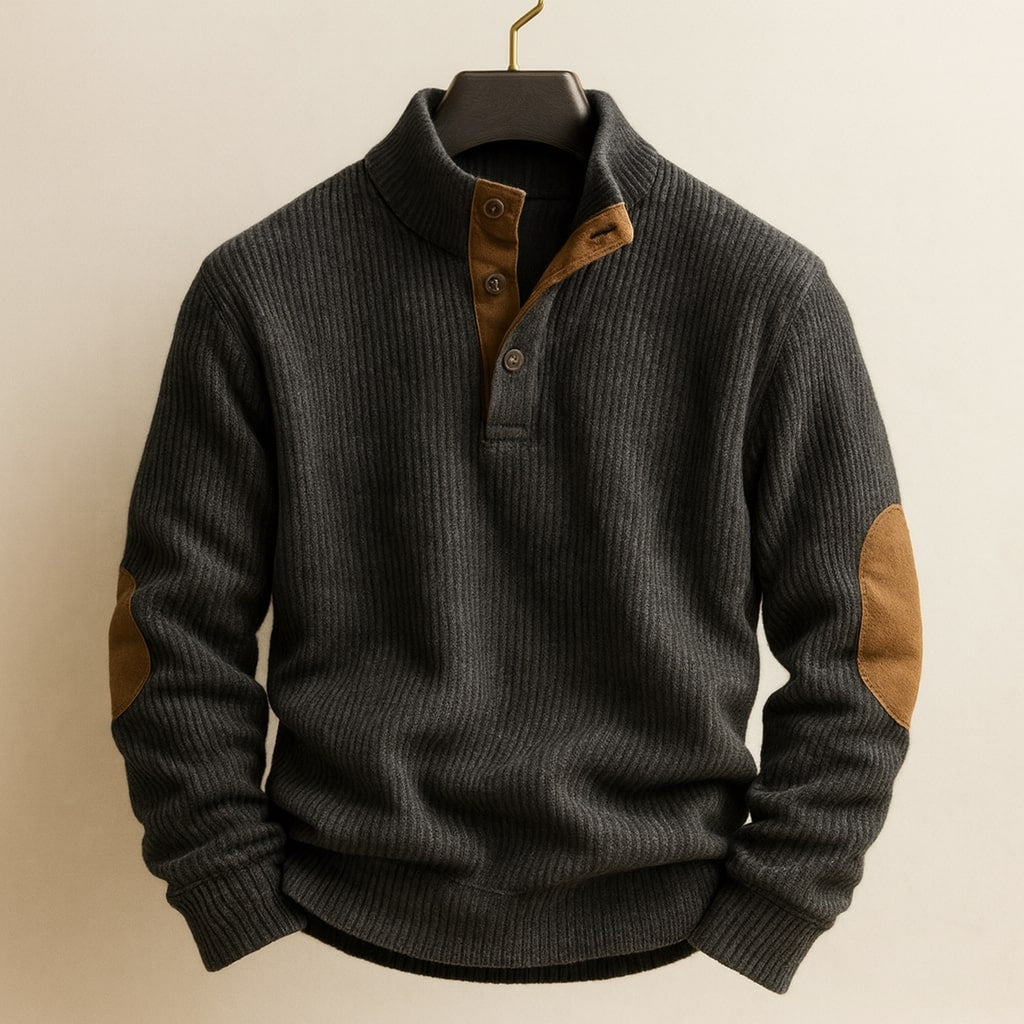 Ettore Sweater Henley Texturizado