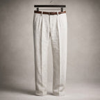 Lorenzo Pantalón de Algodón con Pliegues