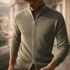Riccardo Sweater de Punto con Cierre Frontal