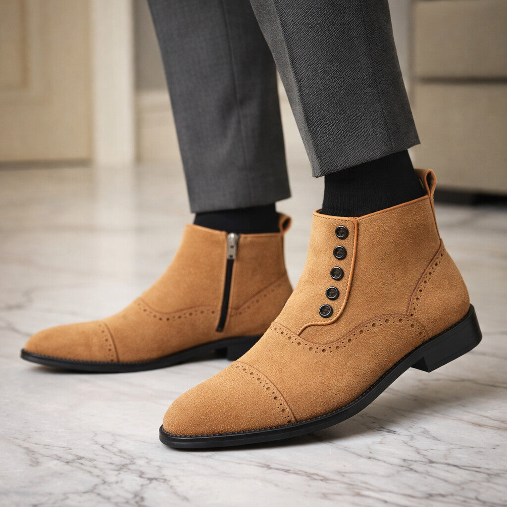 Riccardo Botas de Cuero con Cordones