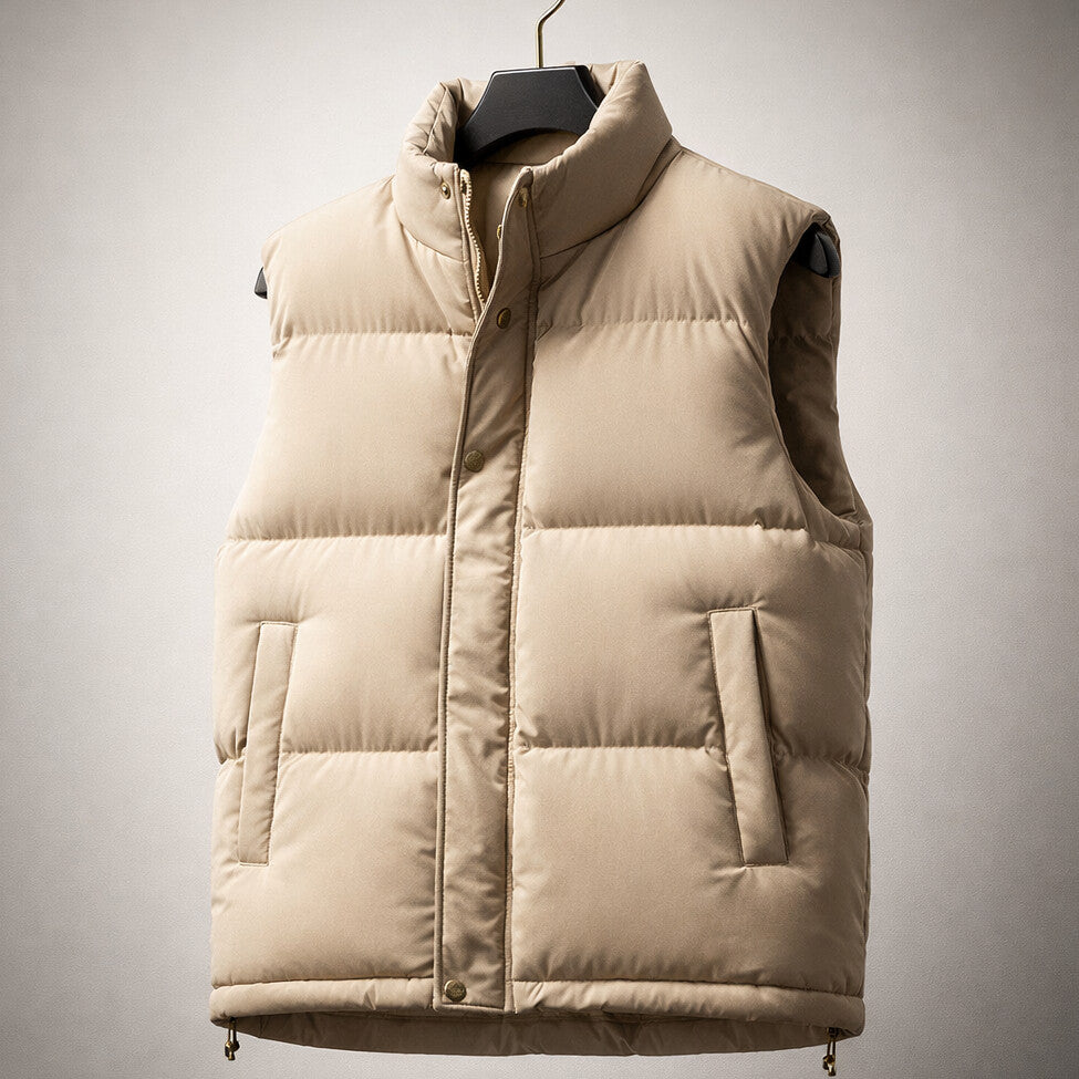 Alberto Chaleco Puffer Relleno de Algodón
