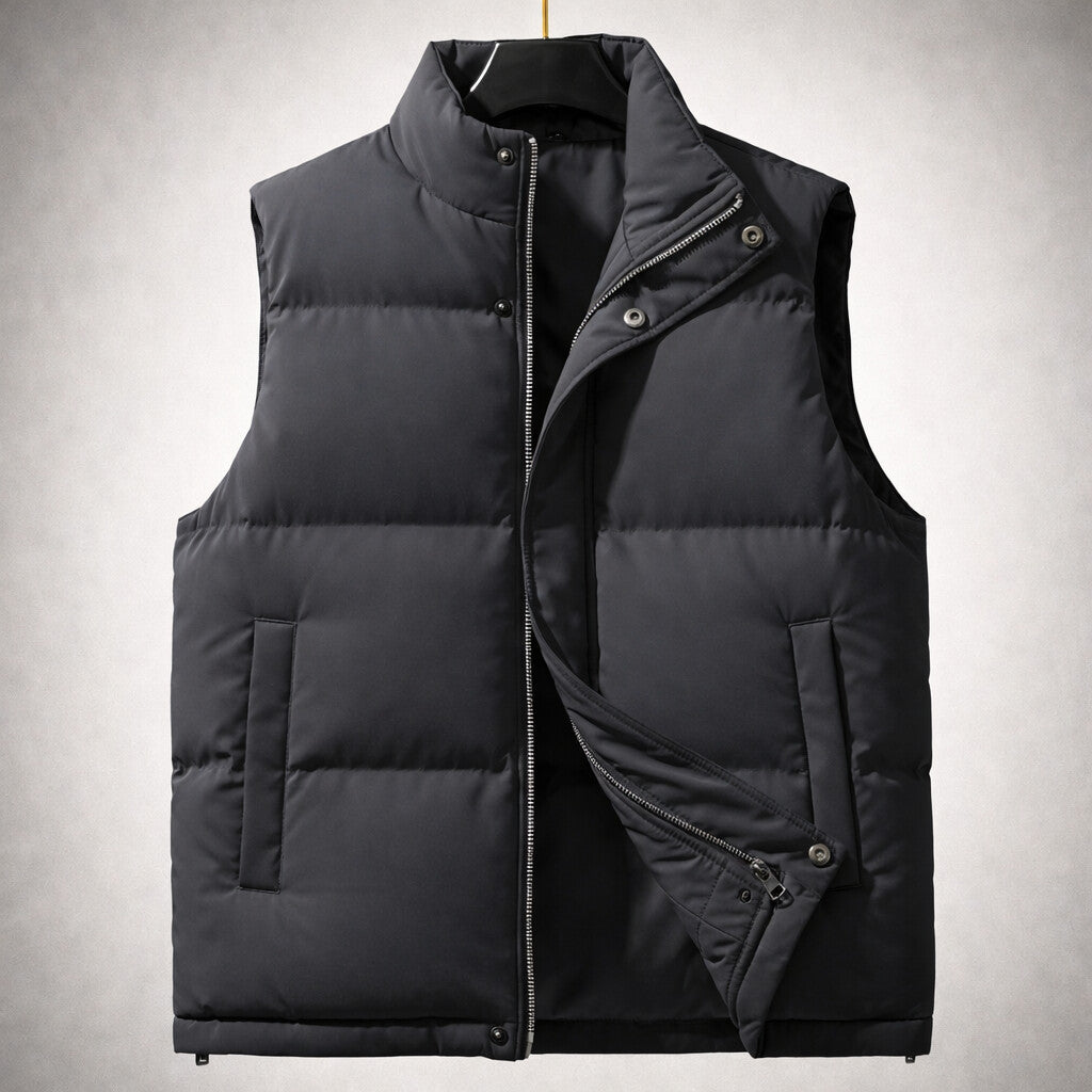 Alberto Chaleco Puffer Relleno de Algodón