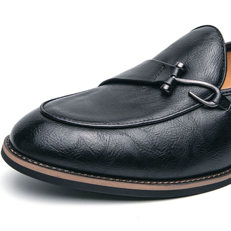 Xavier Mocasines de Cuero con Hebilla Bit