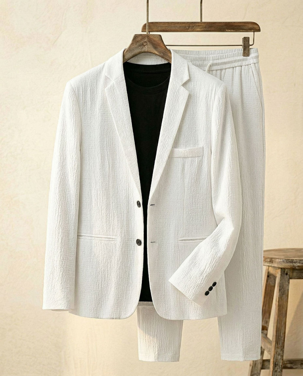 Giovanni Conjunto de Traje Texturizado
