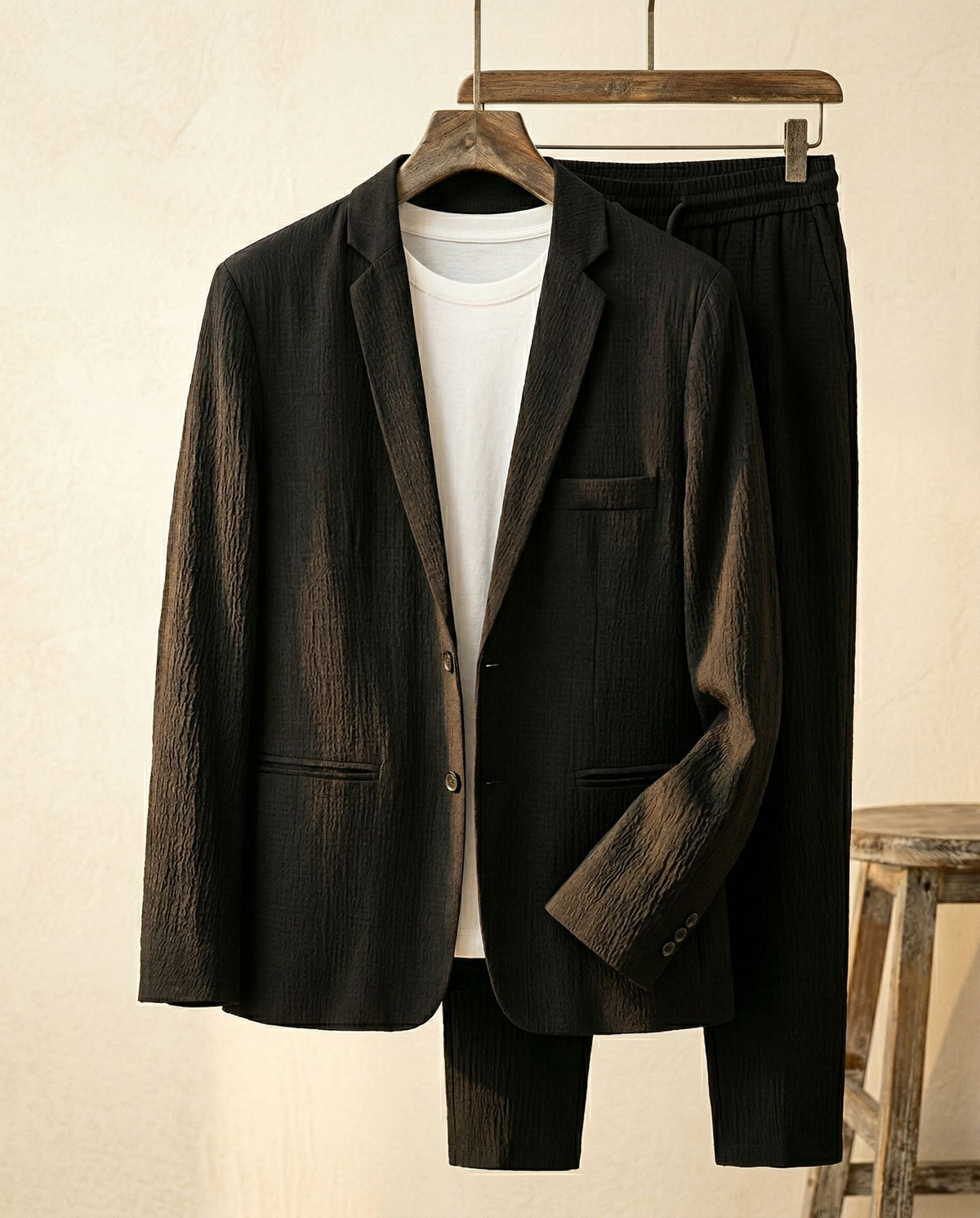 Giovanni Conjunto de Traje Texturizado