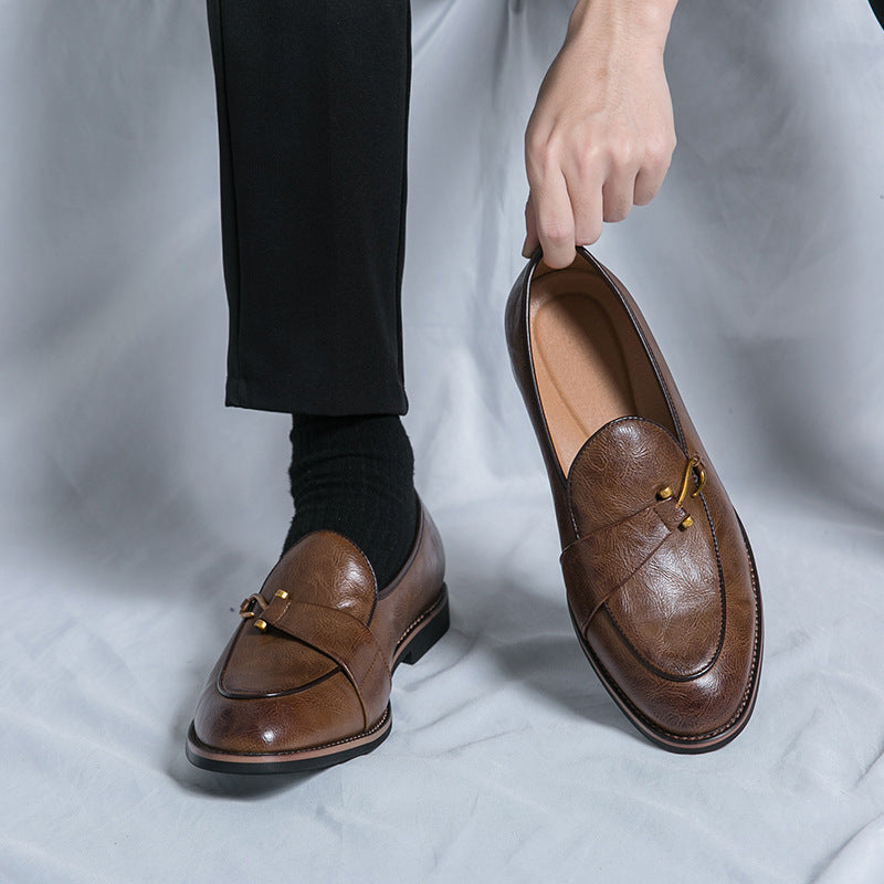 Xavier Mocasines de Cuero con Hebilla Bit