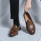 Xavier Mocasines de Cuero con Hebilla Bit