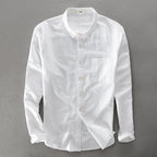 Elliot Camisa de Algodón y Lino