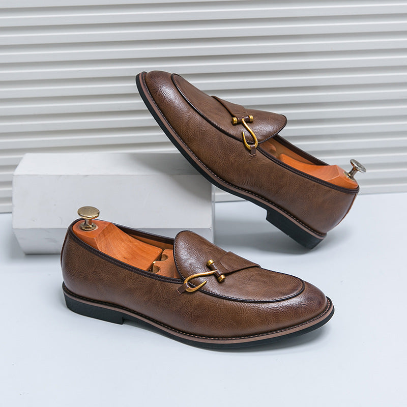 Xavier Mocasines de Cuero con Hebilla Bit