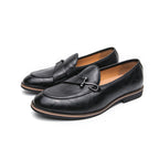 Xavier Mocasines de Cuero con Hebilla Bit
