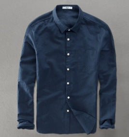 Elliot Camisa de Algodón y Lino