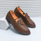 Xavier Mocasines de Cuero con Hebilla Bit