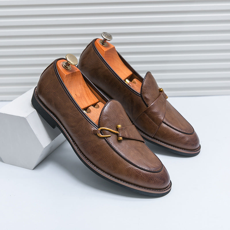 Xavier Mocasines de Cuero con Hebilla Bit