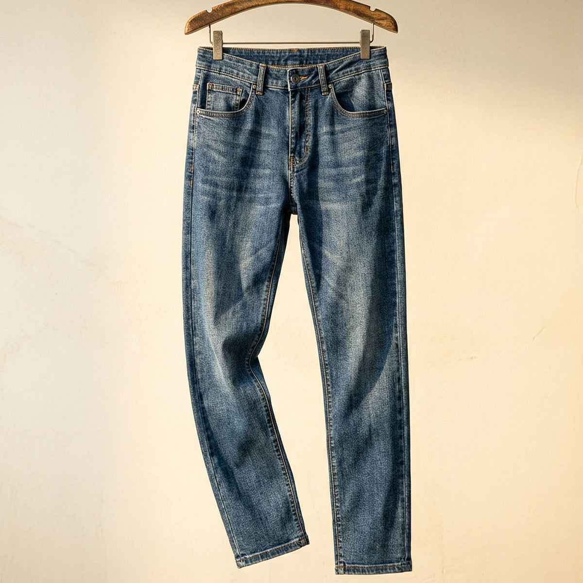 Matteo Jeans de Denim Forrados de Polar