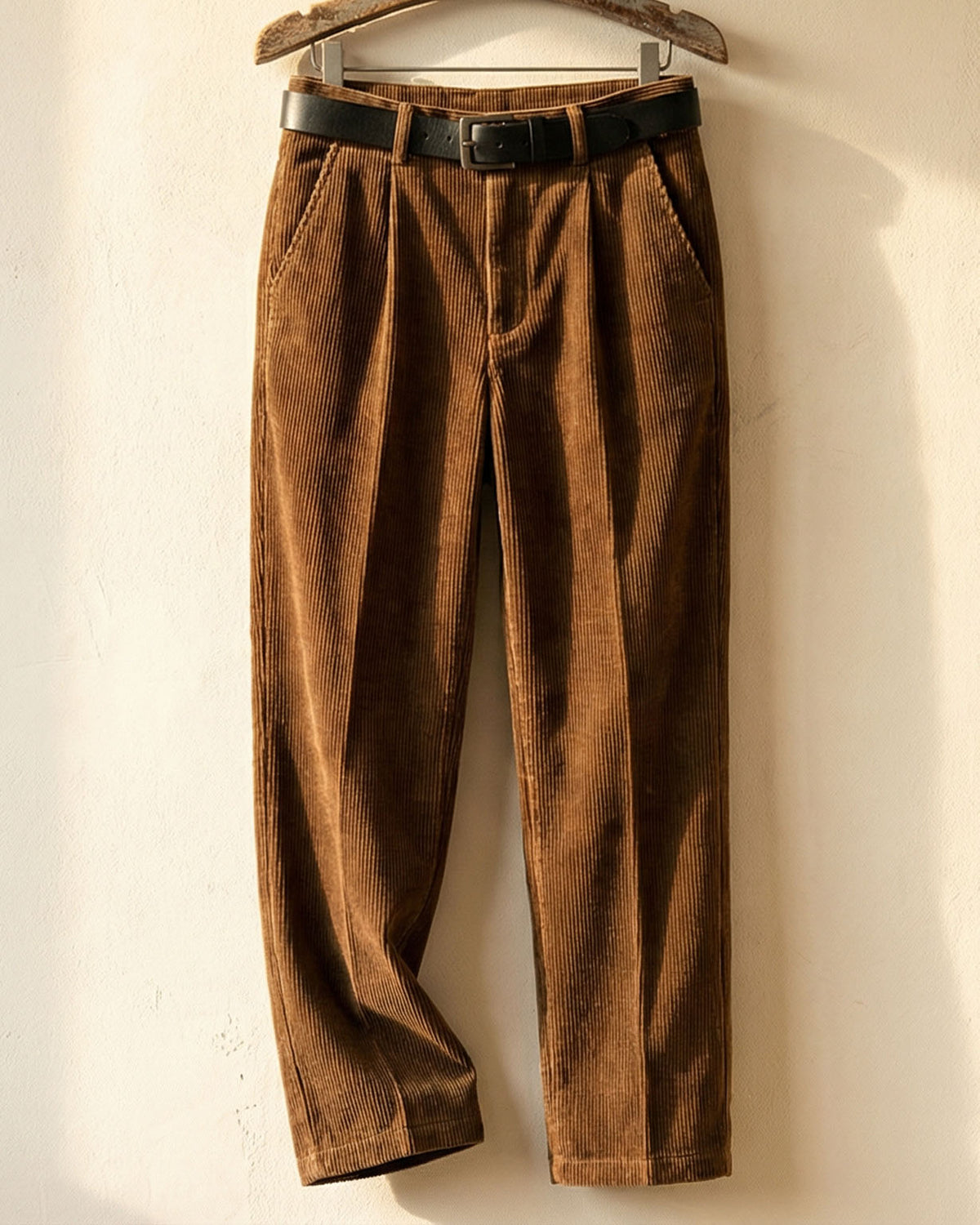Lorenzo Pantalones de Pana de Algodón Premium