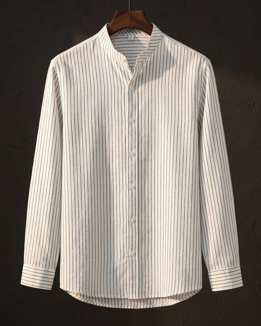 Ottavio Camisa de Lino Cuello Mao