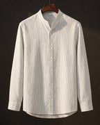 Ottavio Camisa de Lino Cuello Mao