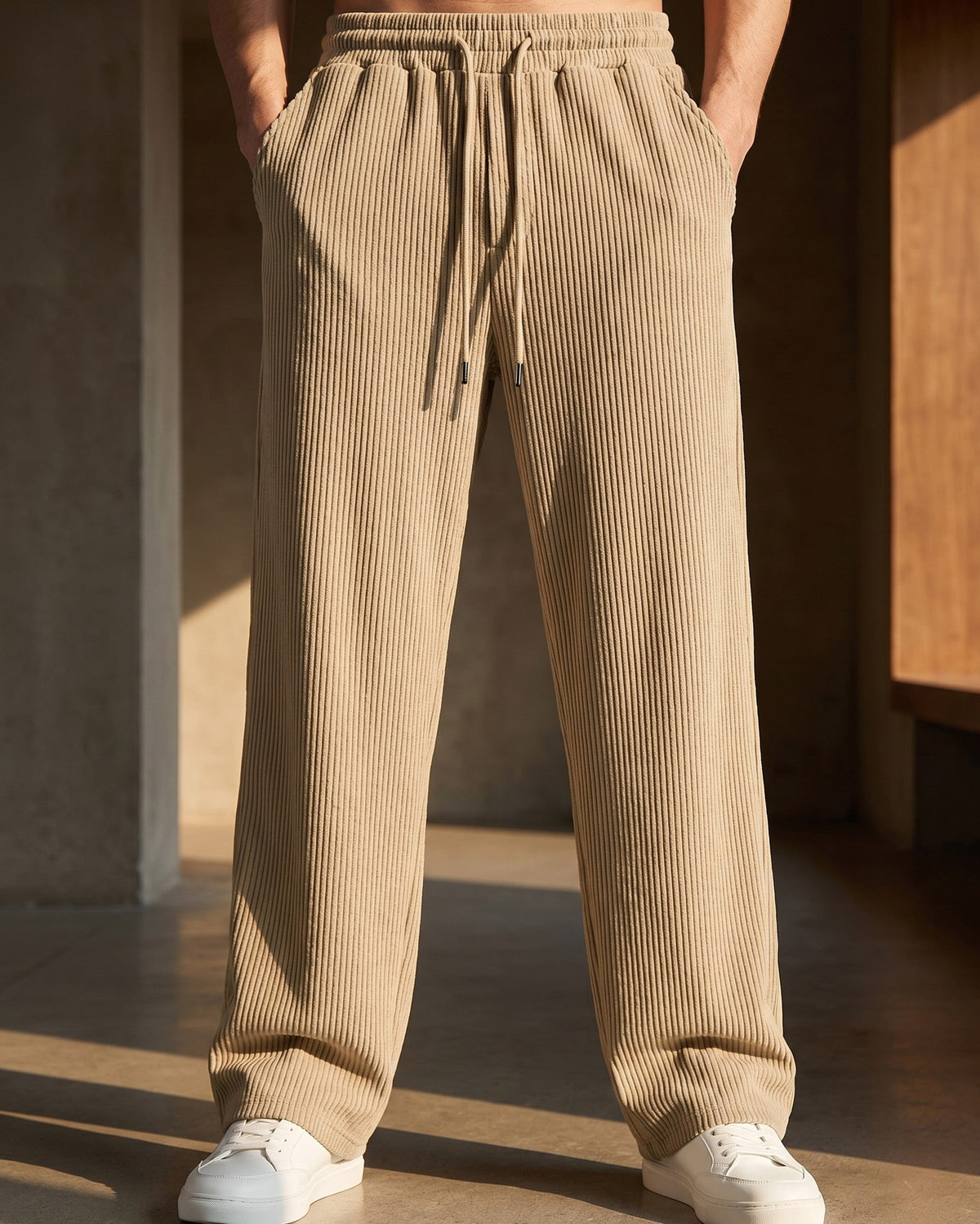 Sirio Pantalones de Pana de Pierna Ancha
