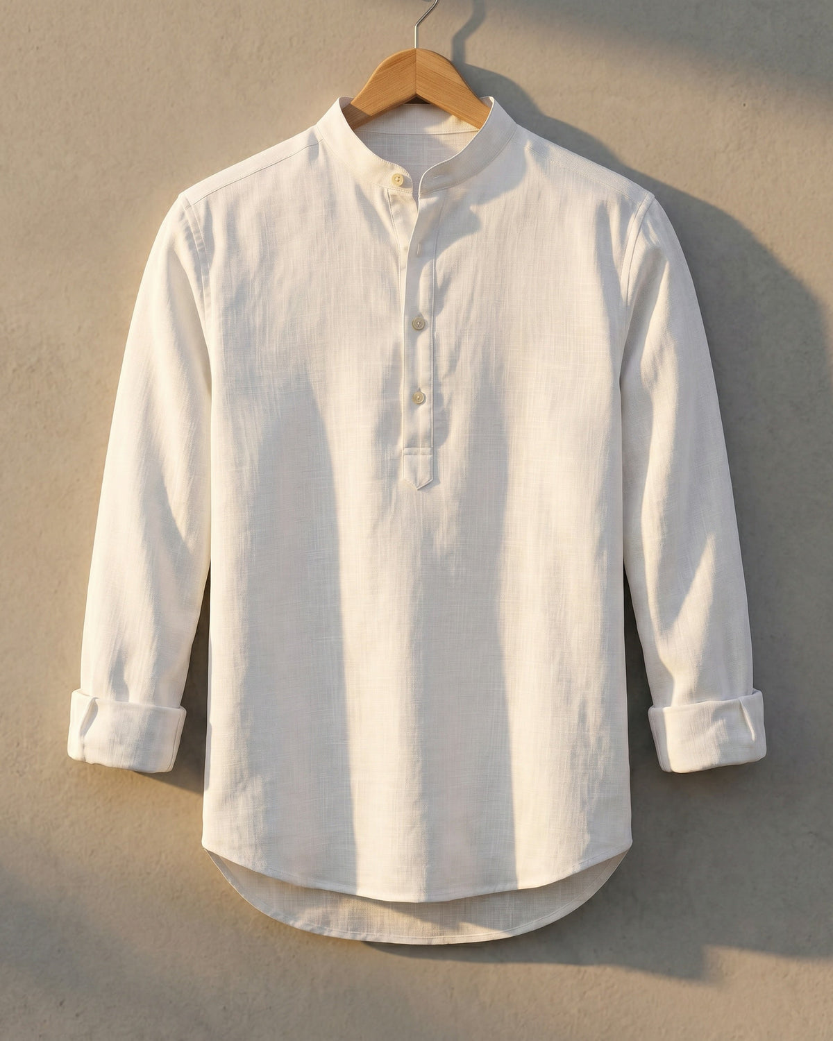 Amedeo Camisa de Algodón y Lino