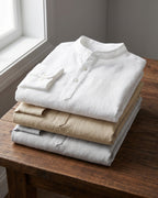 Amedeo Camisa de Algodón y Lino