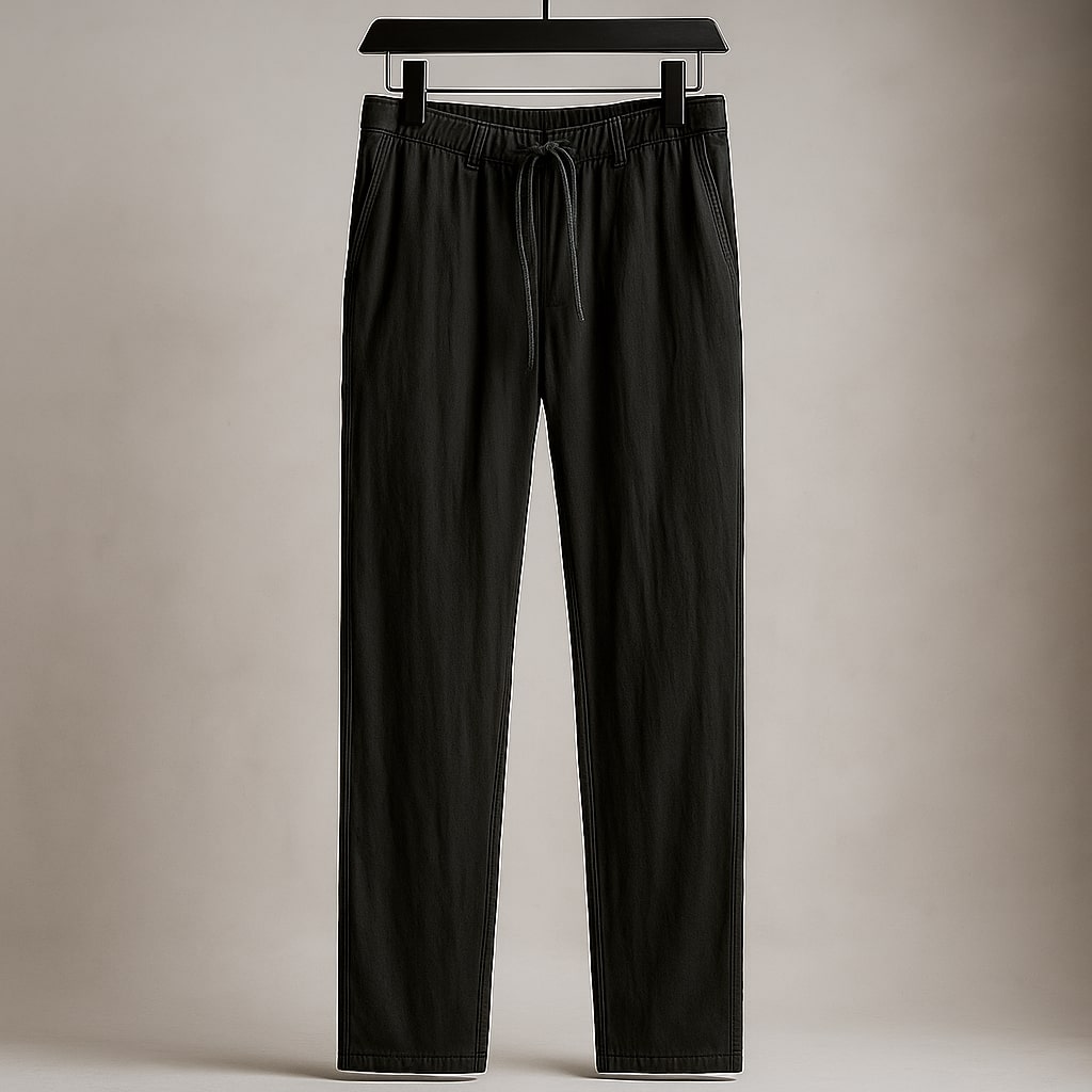 Cherubino Pantalones de Lino de Verano con Cordón
