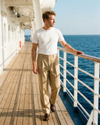 Ercole Pantalones de Lino con Pliegues