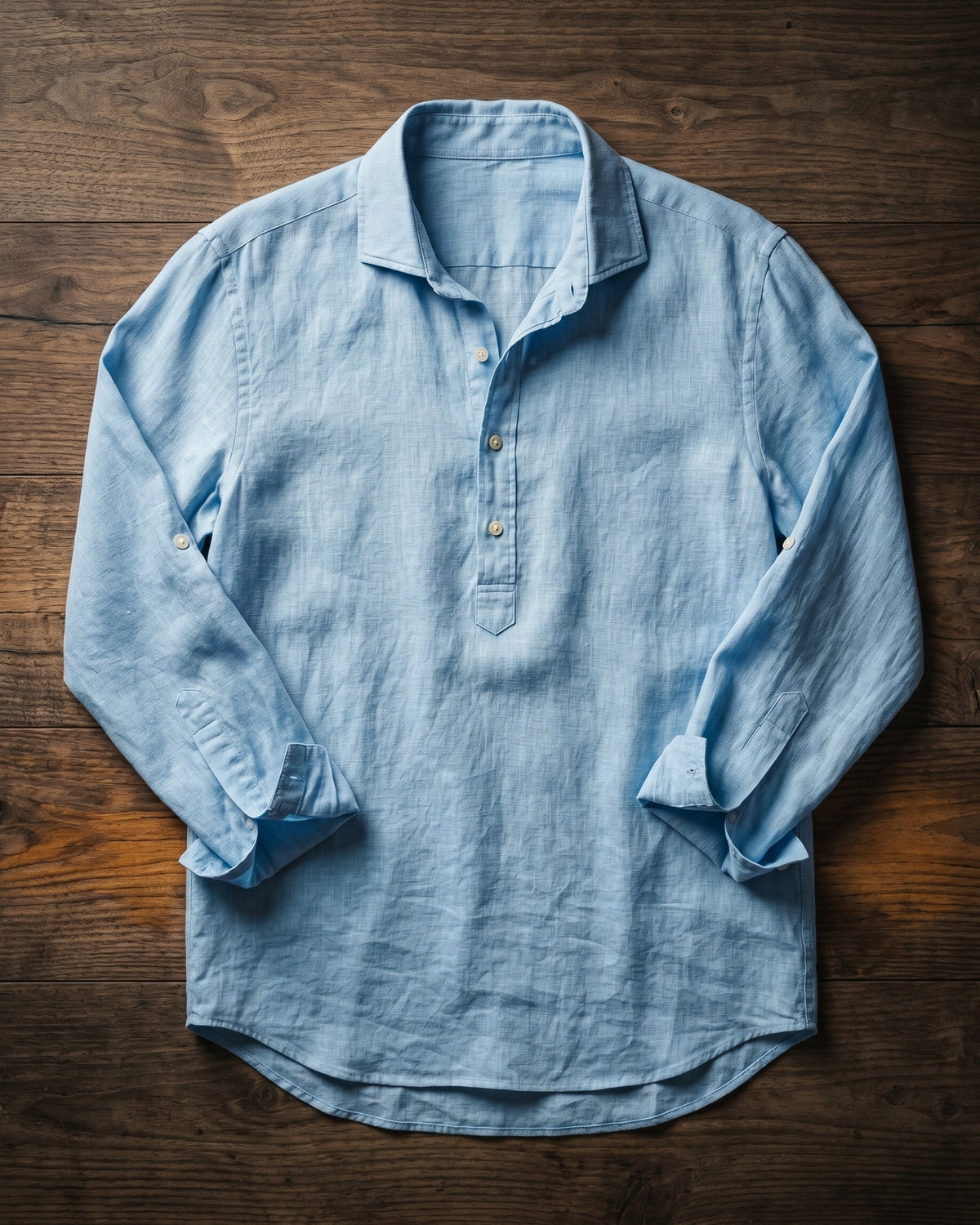 Camillo Camisa Popover Mezcla de Algodón