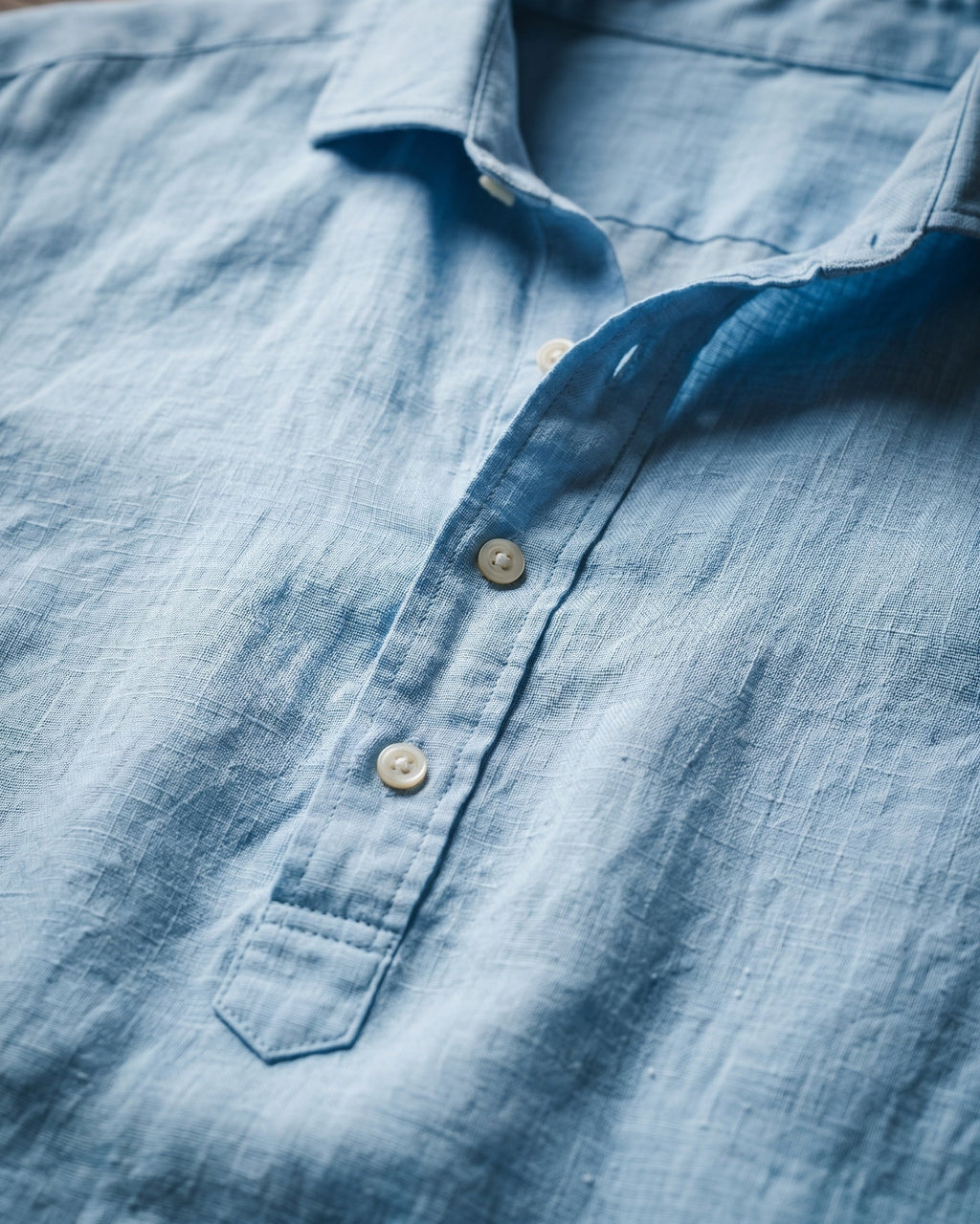 Camillo Camisa Popover Mezcla de Algodón
