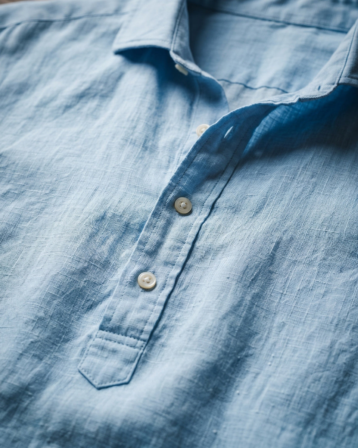 Camillo Camisa Popover Mezcla de Algodón