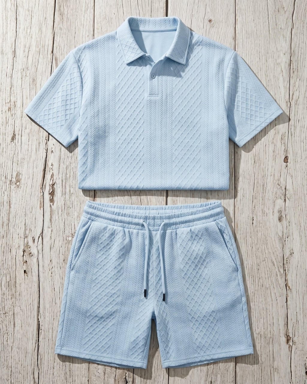 Giulio Conjunto de Polo y Shorts Texturizado